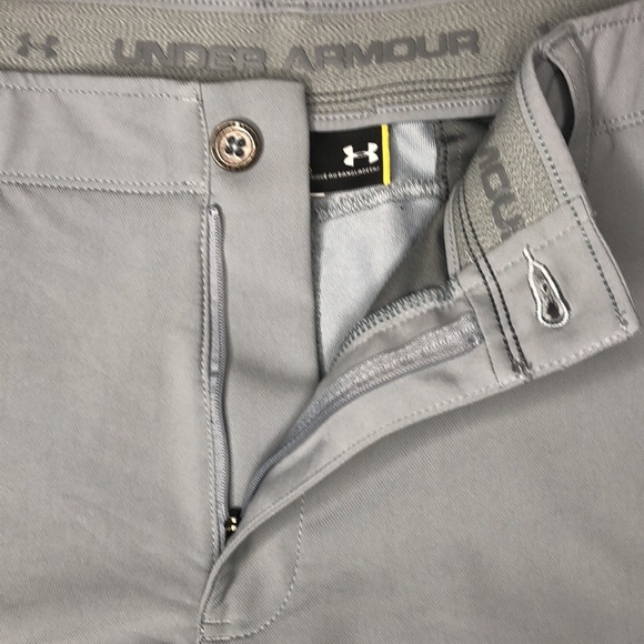 UNDER ARMOUR UA Loose Men’s Match Play Tapered Gray Golf Shorts 9” - Picture 4 of 9